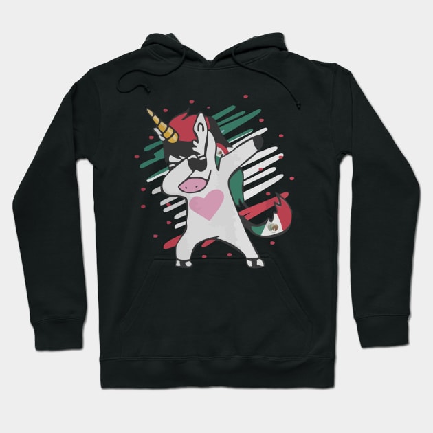 Dabbing unicorn Mexico Hoodie by stewardcolin34